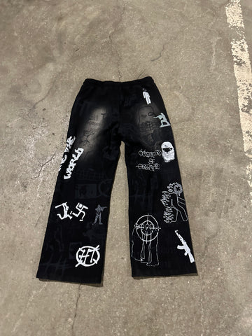 Human Target"Graffiti" Sweatpants