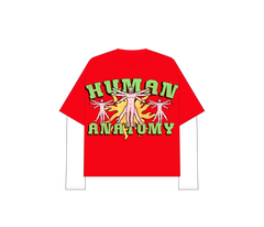 "HUMAN ANATOMY" DOUBLE SLEEVE TEE