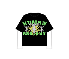 "HUMAN ANATOMY" DOUBLE SLEEVE TEE